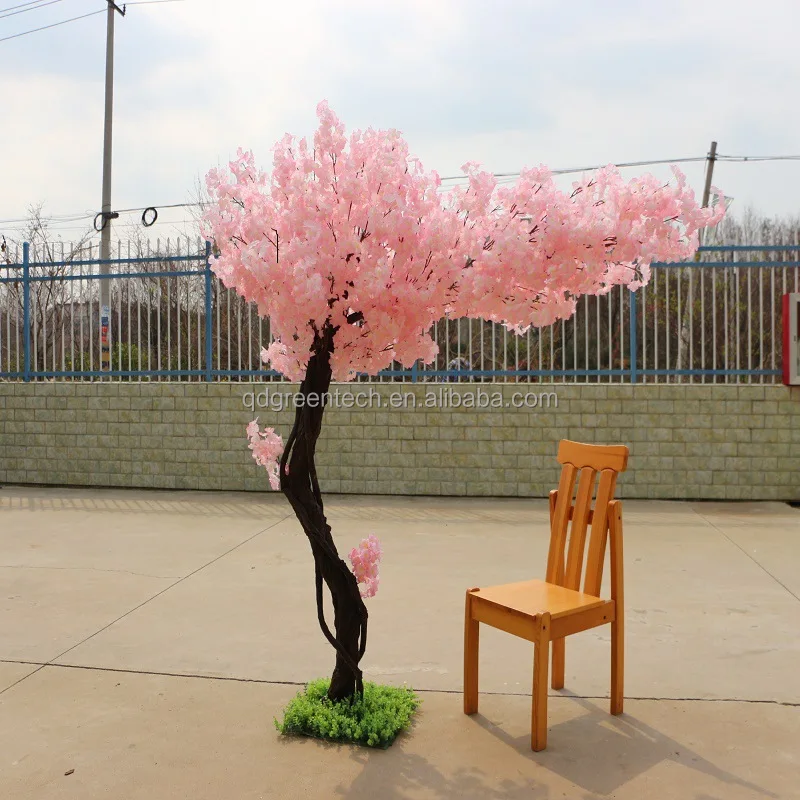High Simulation Artificial Cherry Blossom Tree Arch Silk Cherry Blossom Tree for Wedding Decoration Tree Fiberglass