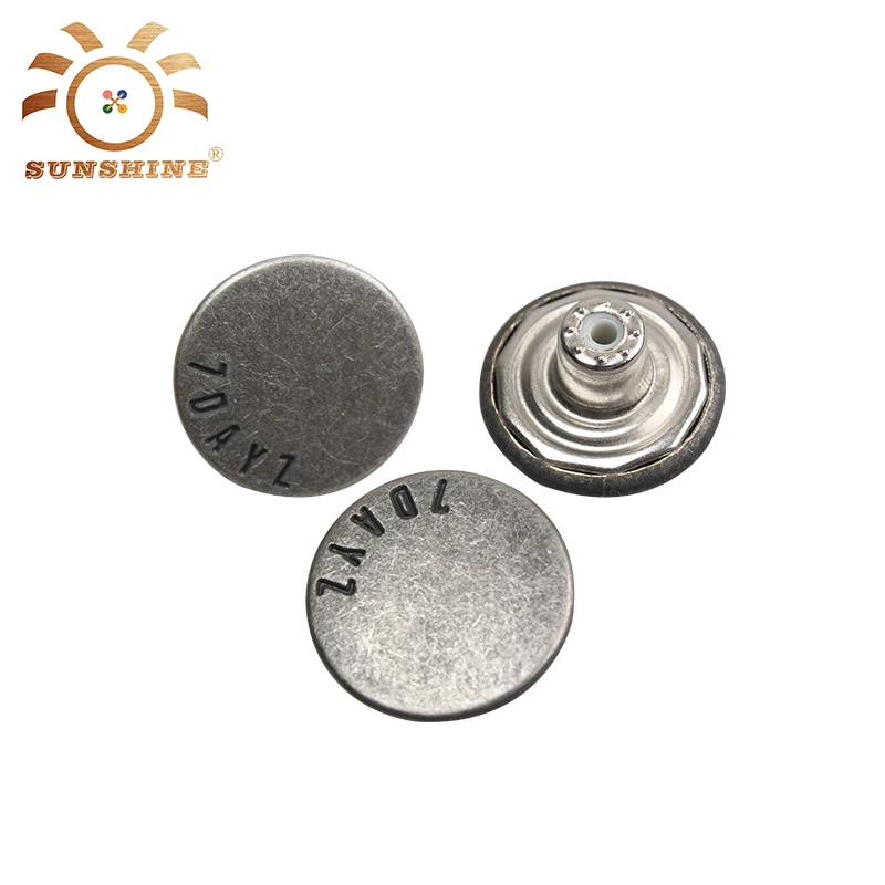 Brand New Stud Head Metal Eyelets Jean And Buttons Vintage Jeans Twisted Nail Button Rivets