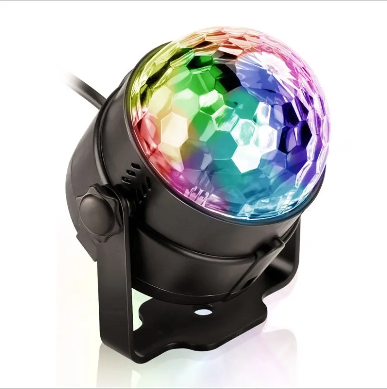 RGB disco strobe light LED stage lamp party crystal magic ball with remote