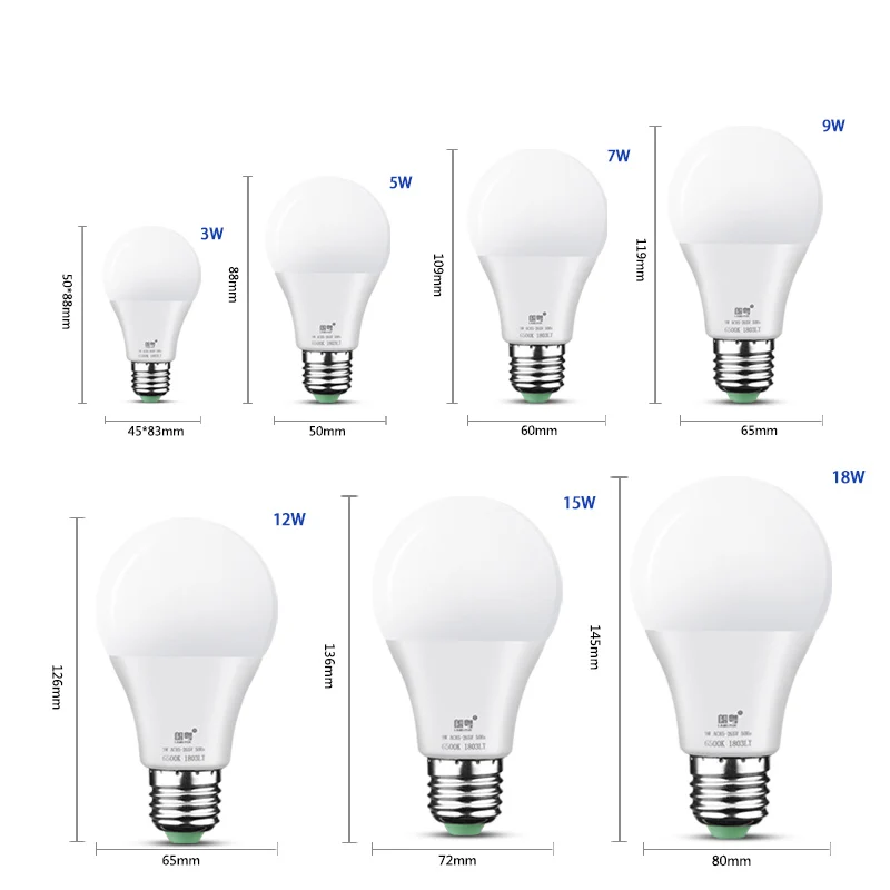 18W Bulb Lamp AC85-265V Anillo De Luz Lampadas Led Energy Saving Lamp Spare Parts Focos Led/Led+Bulb+Lights For Home Lighting