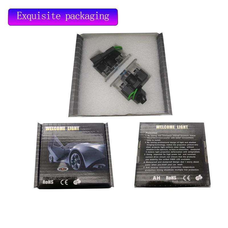 for 2021 tesla model 3 y s x car bodykit accessories parts logo  puddle lights