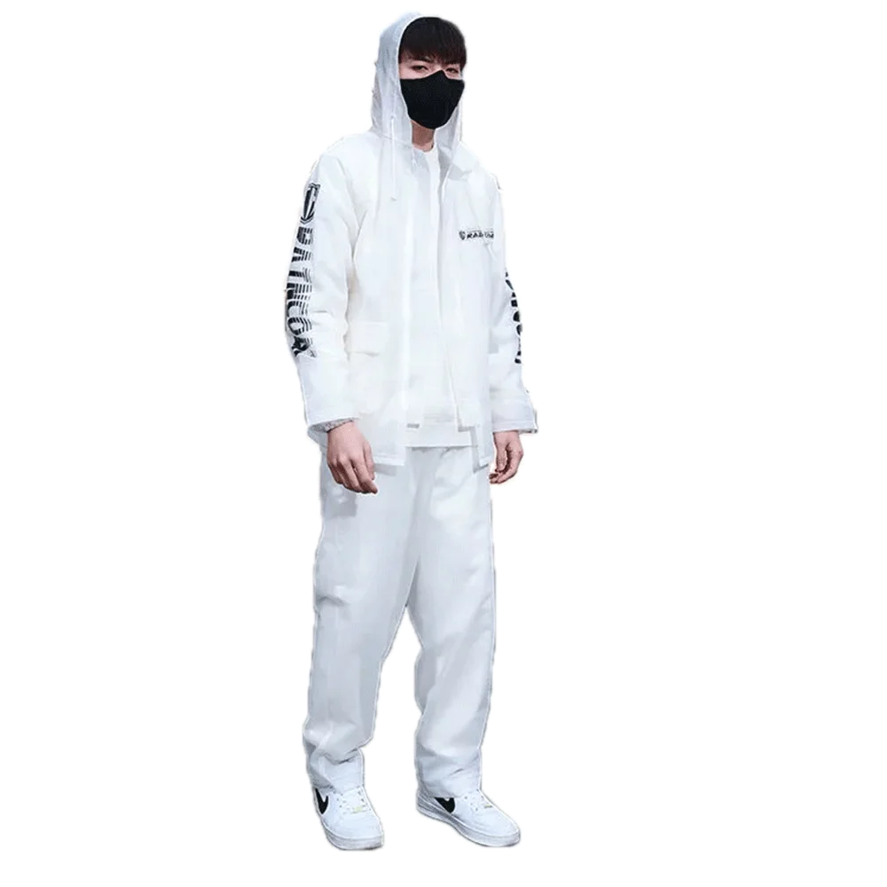 White black breathable motorbike raincoat mens adult waterproof polyester reflective water proof rain suit motorcycle