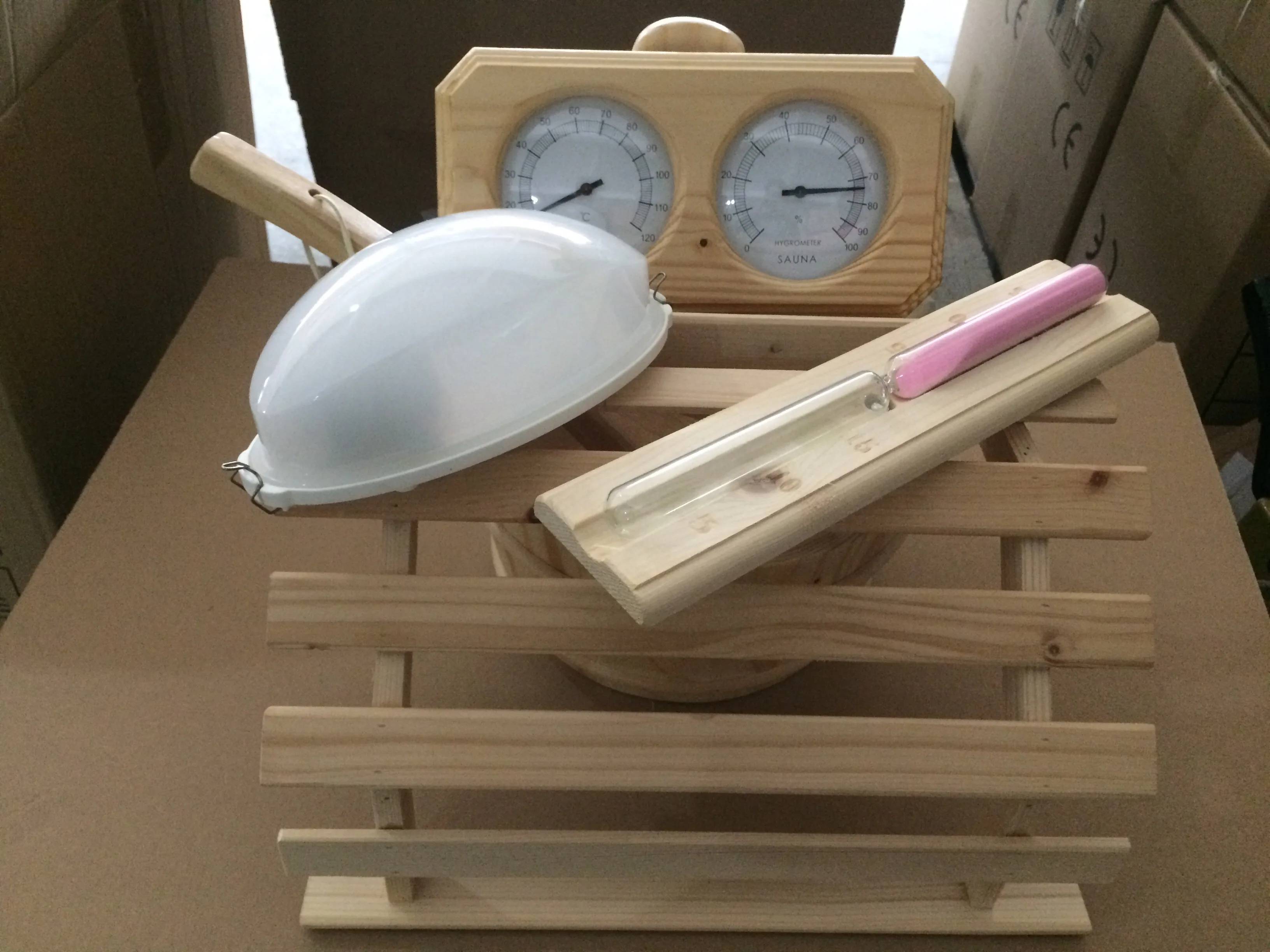 Manufacturer Hot Sauna Wooden Thermometer And Hygrometer