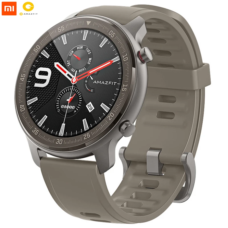 
Global Version Amazfit GTR 47mm Smart Watch Titanium 5ATM Waterproof Smartwatch 24Days Battery 