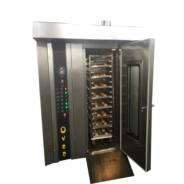 Electric cake rotary furnace cookies/biscuit baking oven stainless steel bread rotating hot air circulating oven