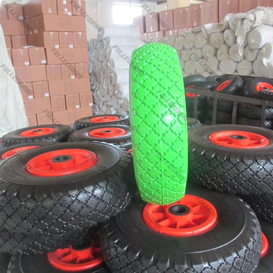 10 inch 3.00-4 pu foam wheel for hand trolley