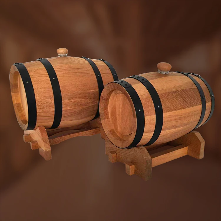 Handmade antique oak decorated winery cellar exhibition solid wood red wine cask