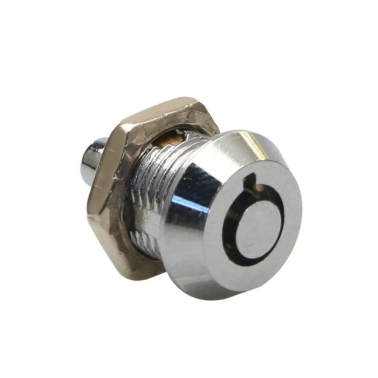Cabinet cam Plunger Lock Miniature Spring Tubular  Push Lock For Ad Showcase Ipad Enclosure ATM Game Machine