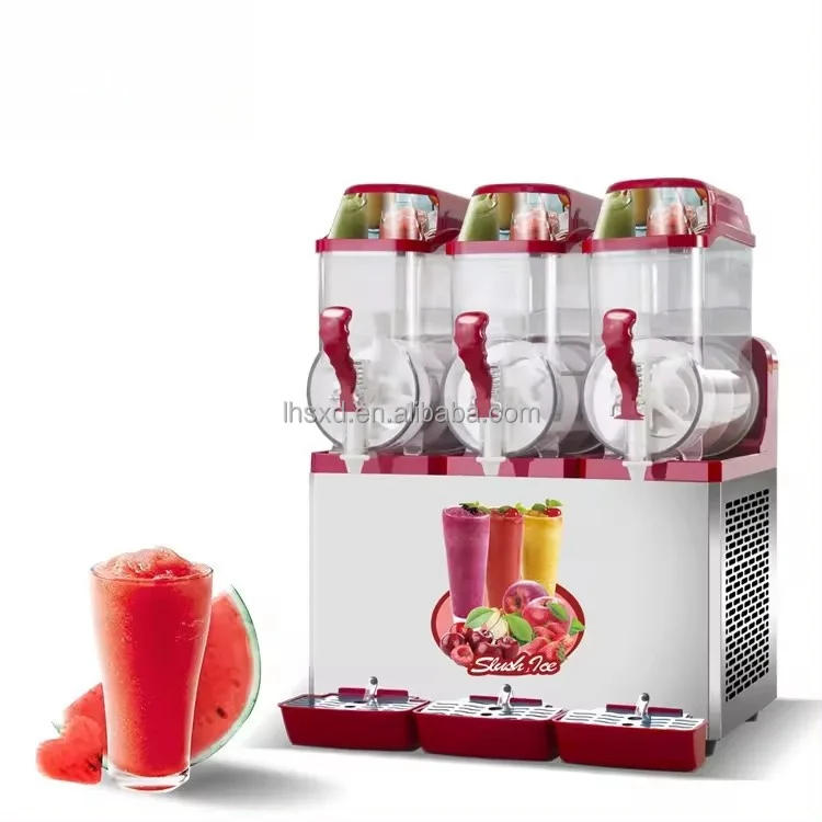 ice slush machine 12L*3 frozen commercial slushy machine juice smoothie margarita machine frozen drink