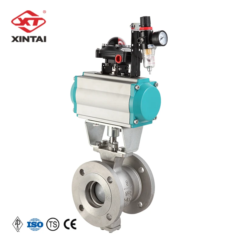 API  V Type Ball Valve VQ640Y-150LB 3inch  Cast steel material, color can be customized
