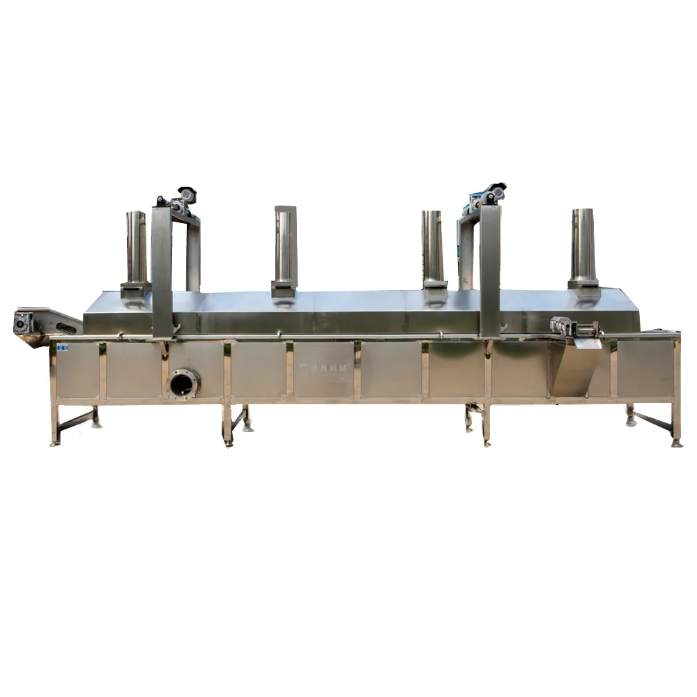 Automatic Lifting Device Continuous Pork Rinds Pork Skin Frying Machine