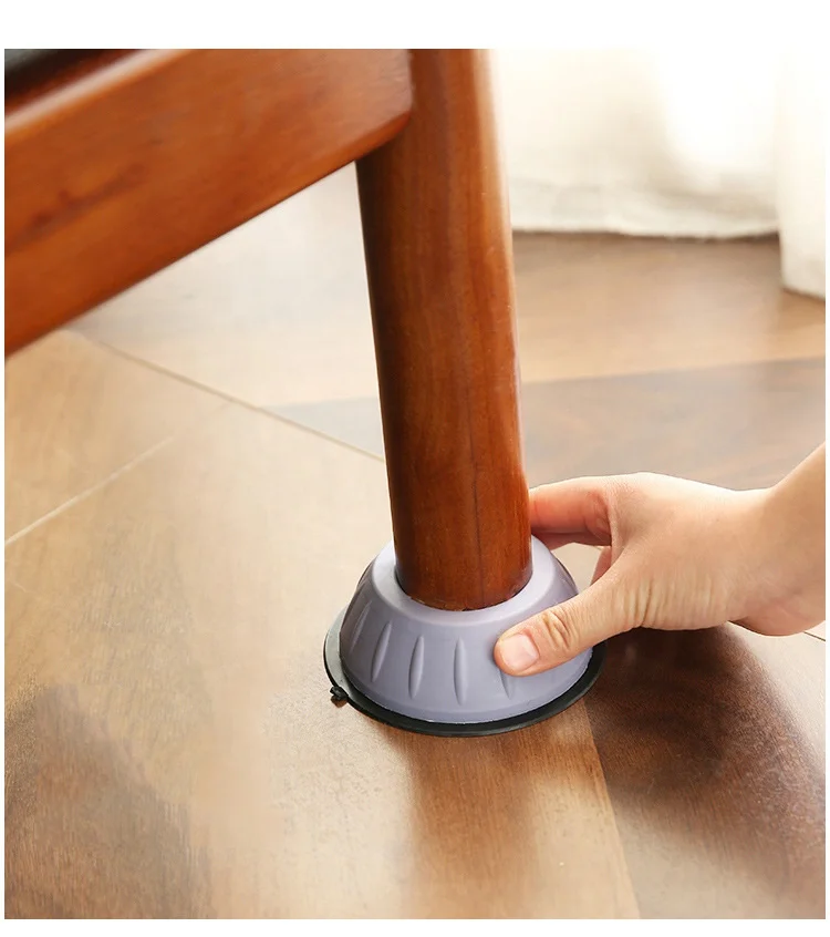 Wholesale Round Heavy Duty Furniture Chair Leg Foot Nail Slider Anti-Slip Mat Washing Machine Foot Mat