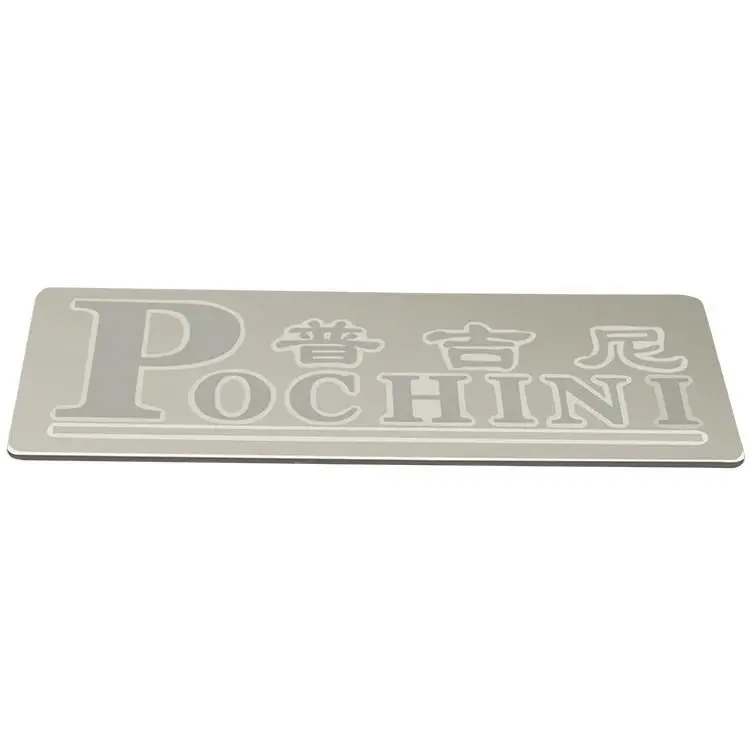 
Custom Logo Screen Printed Metal Nameplates 