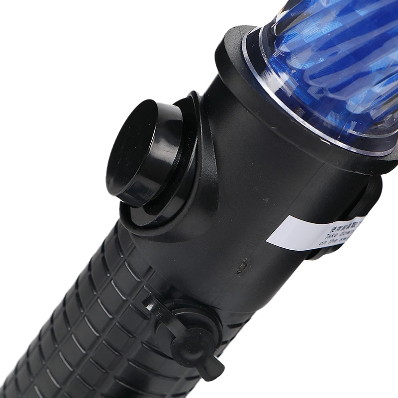  Plastic police security led flashlight traffic light in rechargeable the baton of
