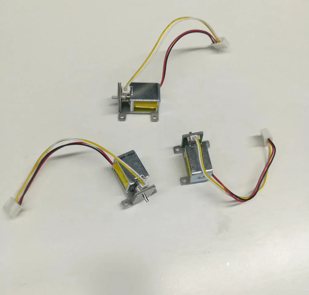 5V DC JSO-0520 with test wire electric door lock push pull solenoid lock electric solenoid lock