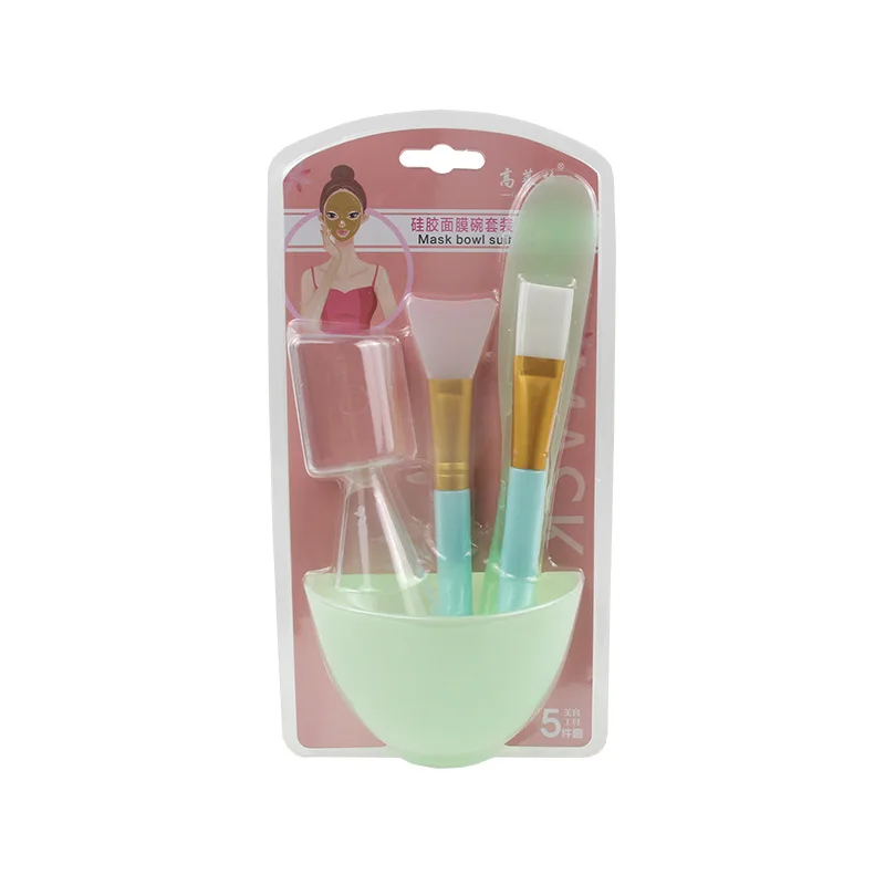 
Wholesale silicone mask bowl set beauty tools facial mask mixing bowl face mask mixing bowl with brush 