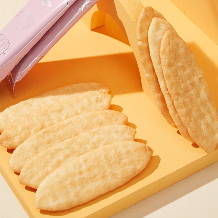 Nutritious Plain Rice Crackers with No Artificial Flavors