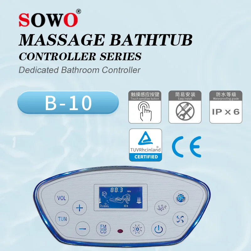 Spa Tub Massage Control Panel lcd sauna bath time and temperature controller