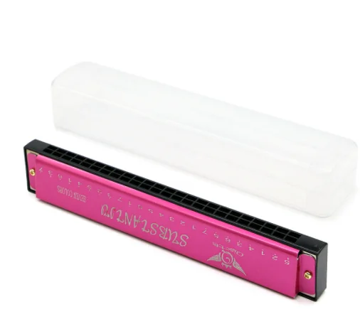 Hot selling musical instrument toys wholesale wooden easttop chromatic harmonica for kids