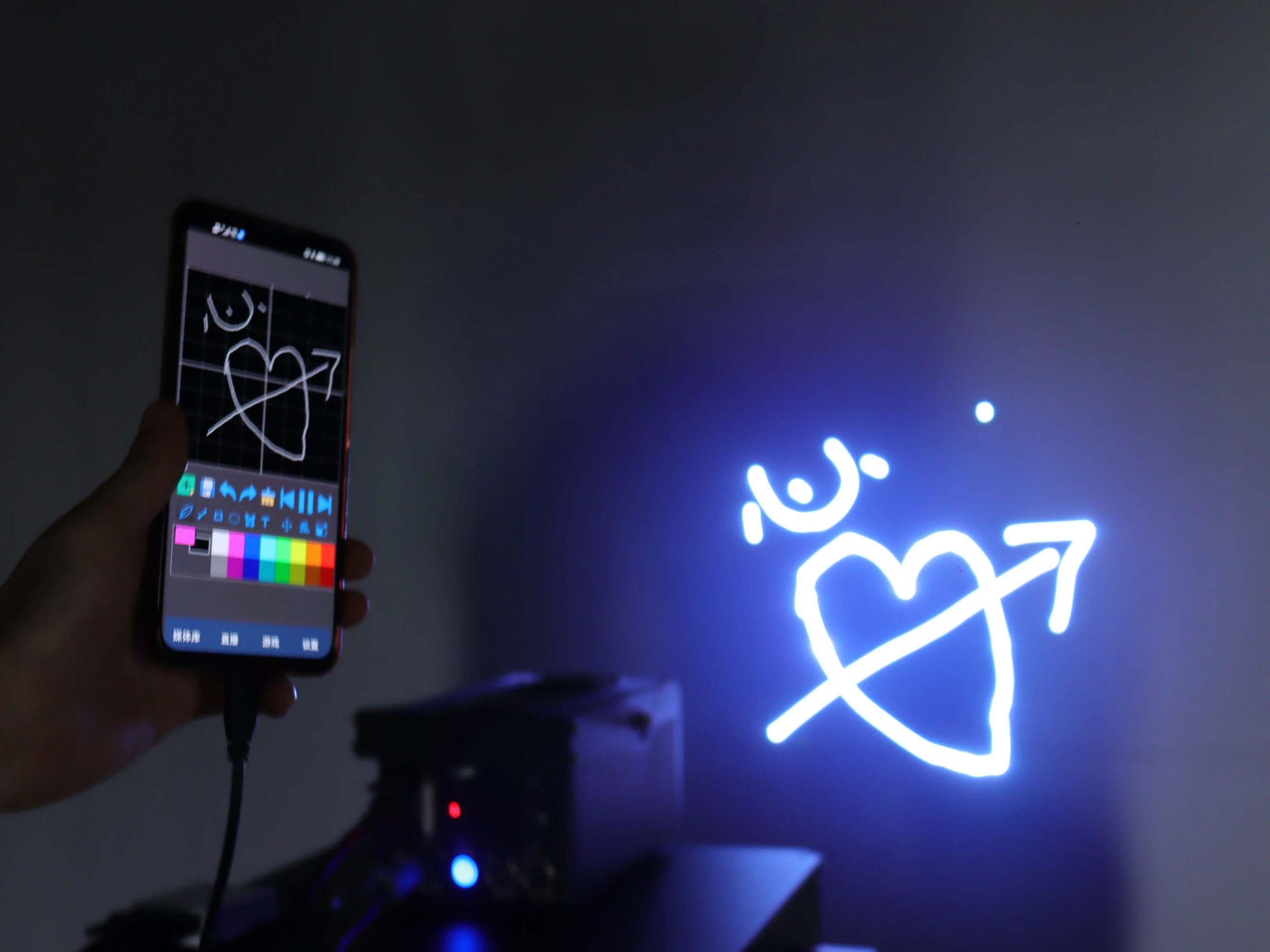 Wifi Laser Cube Projector 3W Animation Laser Projector Pro Wireless APP 3D Laser Cube Light