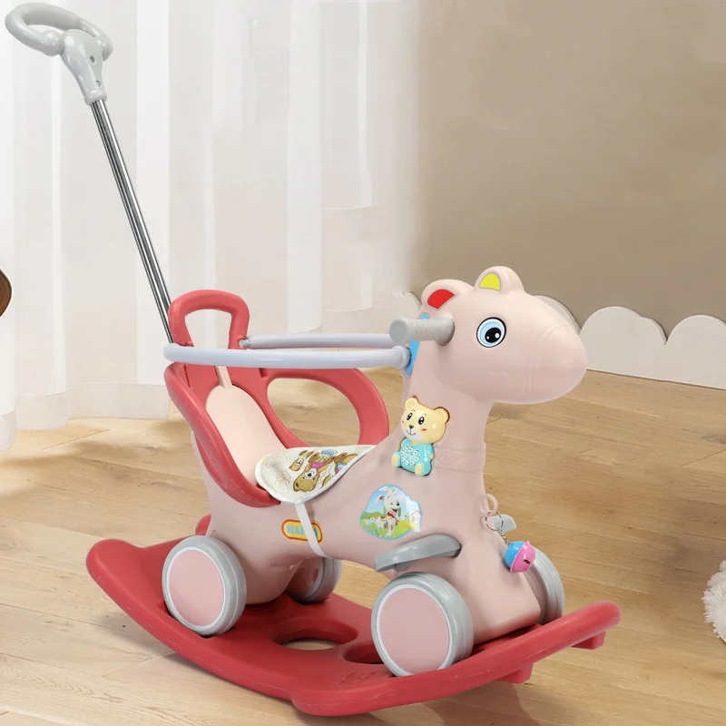 2024 new model rocking horse kids plastic ride on toy baby rocking horse toy