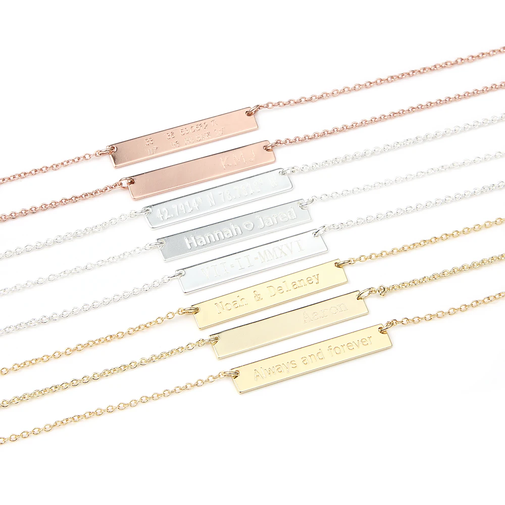 
Men and Women Custom Engrave Name Love Date Info ID Bracelets Stainless Steel Personalized Gifts for Couple pulseira 