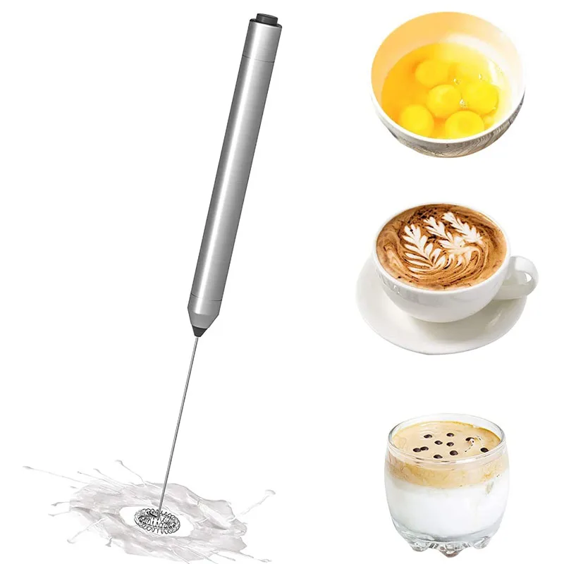 Milk Frother for Coffee Handheld Frother Electric Whisk Milk Foamer Mini Mixer and Coffee Blender Frother
