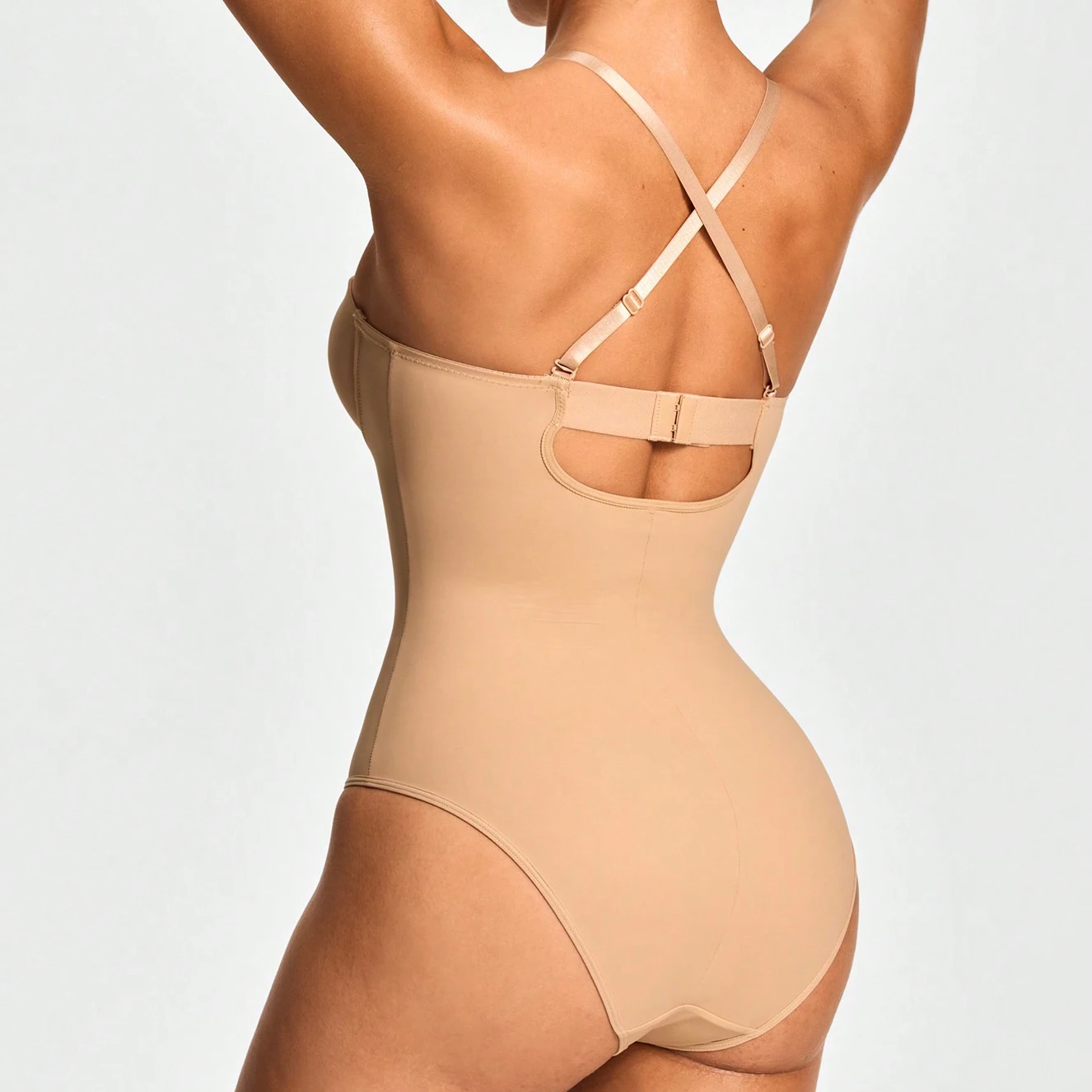 Ladymate ODM/OEM  Body moldeador para mujer Women Shape Shaping wire bodyshaper Cupped Thong Shapewear Bodysuit Tummy Control