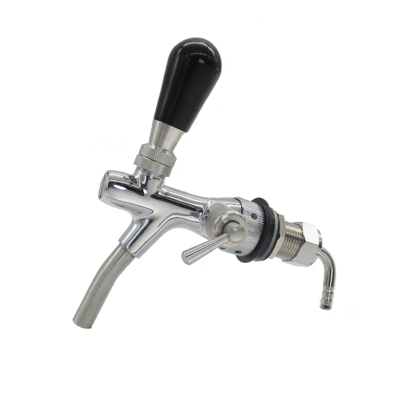 Keg Beer Dispensing System Adjustable Draft Chrome Plated Stainless Steel Tap Flow Control