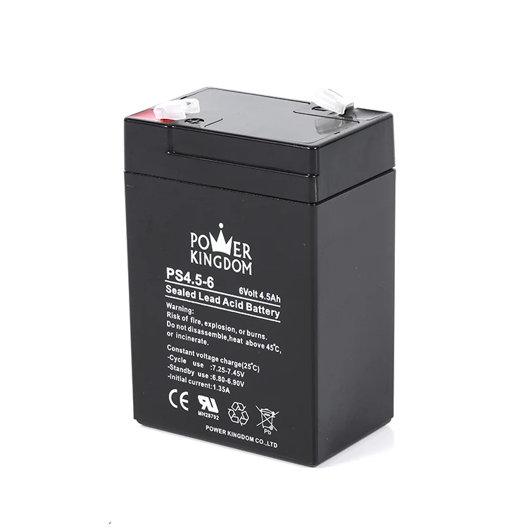 6v 4.5 ah vrla agm battery lead sealed batteries 6 volts 10 amp hours