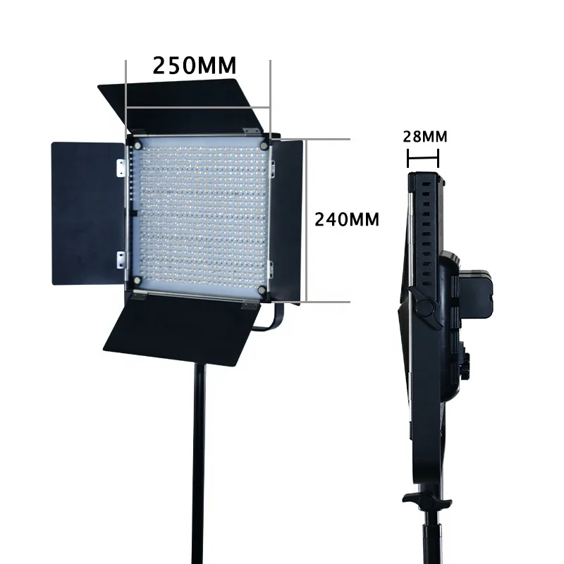 Professional 45W Led Shooting Video Square Flat Panel light  With Tripod Photo Studio