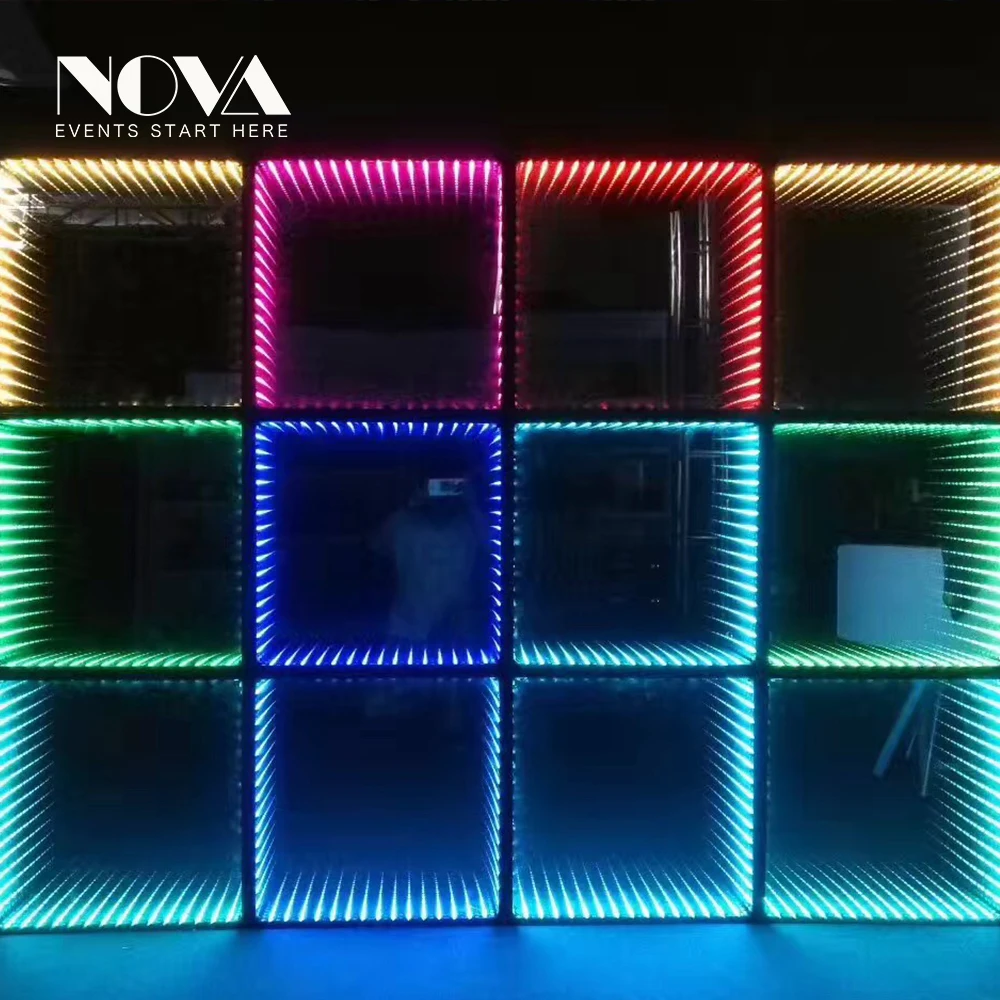Подвижное светодиодное зеркало для танцпола оборудование вечеринок NOVA