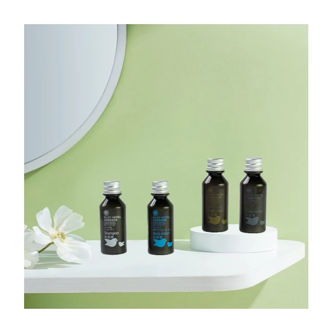 Wholesale luxury clear plastic cosmetic body lotion bottles hotel square round shape empty shampoo bottle for hotel