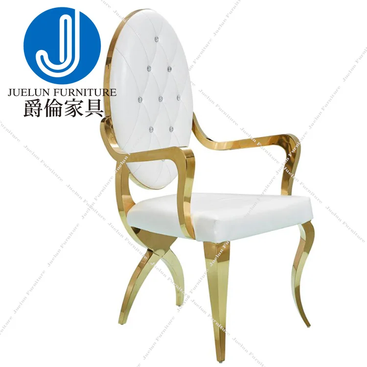 bridal chair wedding banquet chair with arms gold dining chair