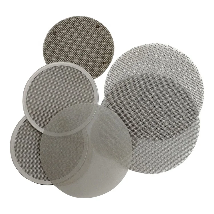 Plastic Extruder Filter Packs Stainless Steel Wire Mesh Filter Screen Disc