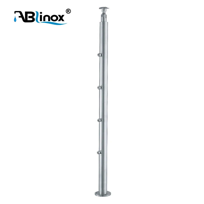 Adjustable High Glass Fence Spigot 316 Duplex Banister Balustrade Spigot Railing stainless