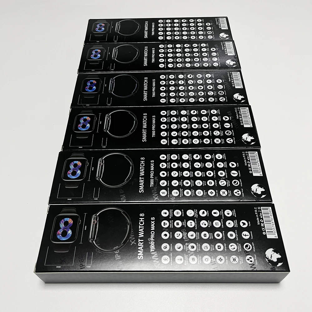 2022 IWO Smart Watch T900 Pro Max S Full Touch Fitness Tracker Make Calls Calculator Wireless Charger Smartwatch T900proMax S