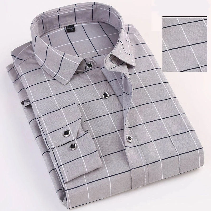 3XL 4XL 5XL Новая мужская приталенная рубашка с длинными рукавами в Корейском стиле деловая официальная брендовая одежда Повседневный Топ