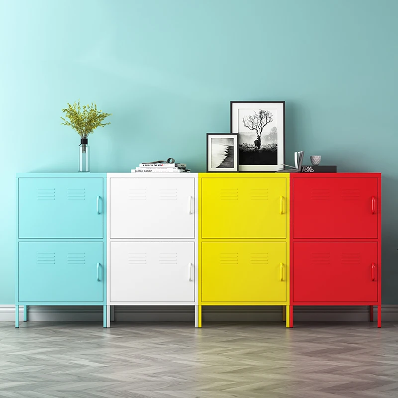 Home office furniture living room cabinets single door file cabinet storage metal storage cabinet with bracket feet