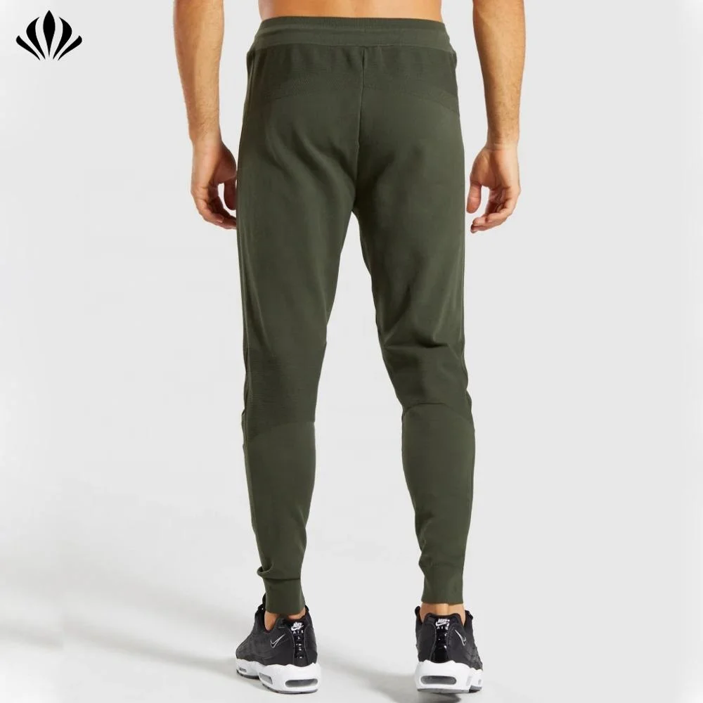 Wholesale Tapered Design Sportswear 100%Nylon Slim Fit Mens Jogger Pants Custom Zipper Pocket Sweatpants