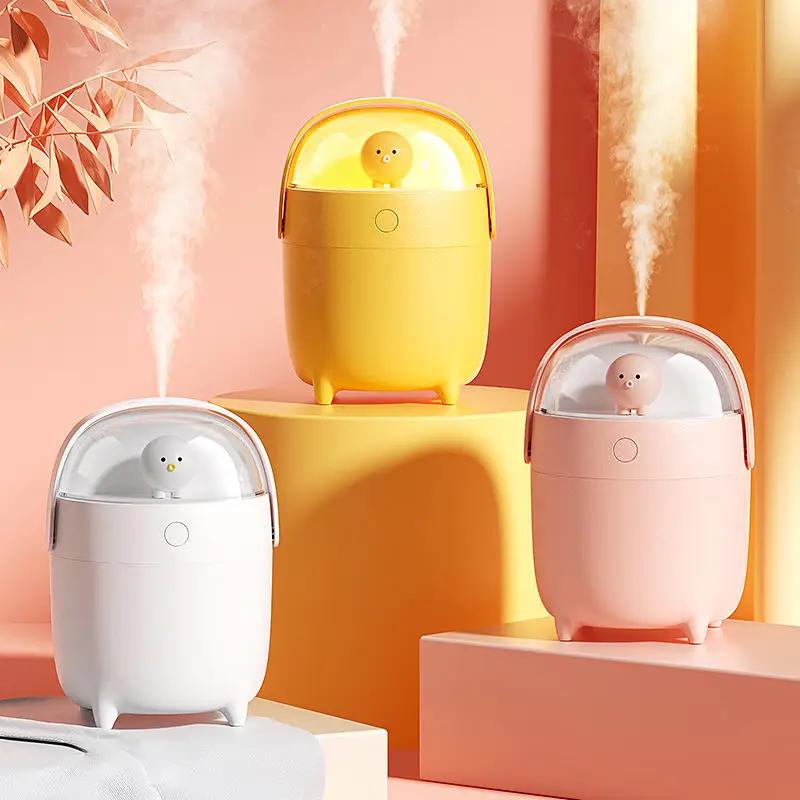 Portable Mini Octopus Air Humidifier Cute Mini Stand Ultrasonic Cool Romantic Color Led Lampmist Air Oil Creative Humidifier