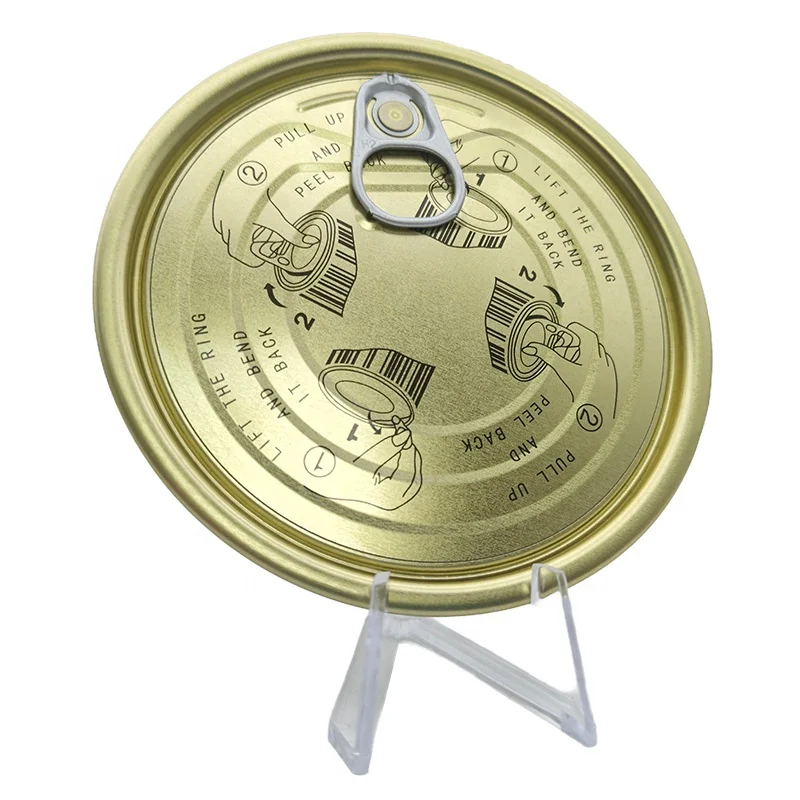 OEM Canned 307 Tinplate Eoe Can Lid Maker From China TFS Easy Open Ends Tin Lids for Sale