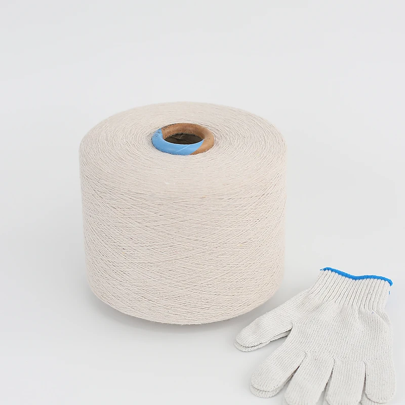 Recycle Raw White Cotton Yarn for Working Gloves 6s 8s 12s