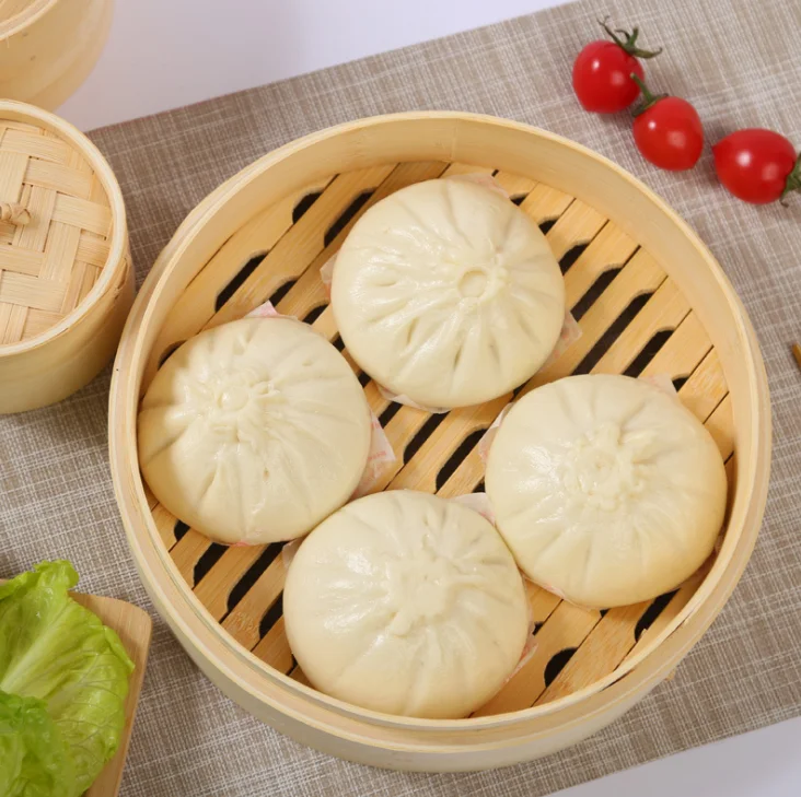 Мини антипригарным dumplkng 2 яруса 10 см Dimsum китайская маленькая Бамбуковая решетка для варки пароварки корзины набор Булочки с