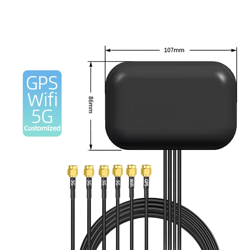 Elege High Gain Outdoor Wireless Cabinet Long slender Lora Multi-band Combination MMCX 2G 4G 5G Wifi LTE GPS GNSS Antenna