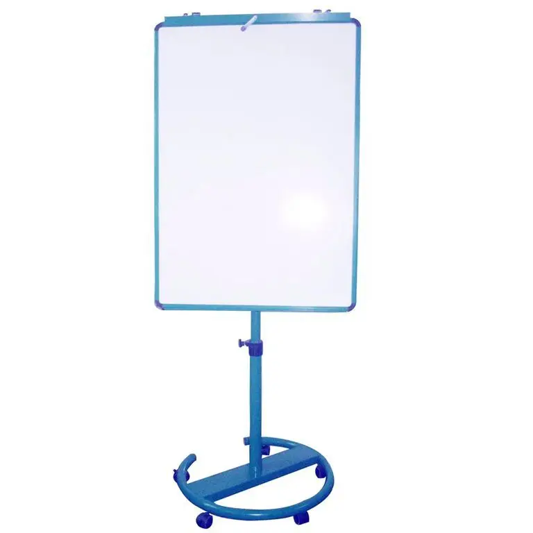 Mobile Magnetic Flip Chart Height Adjustable Dry Erase Whiteboard with Stand