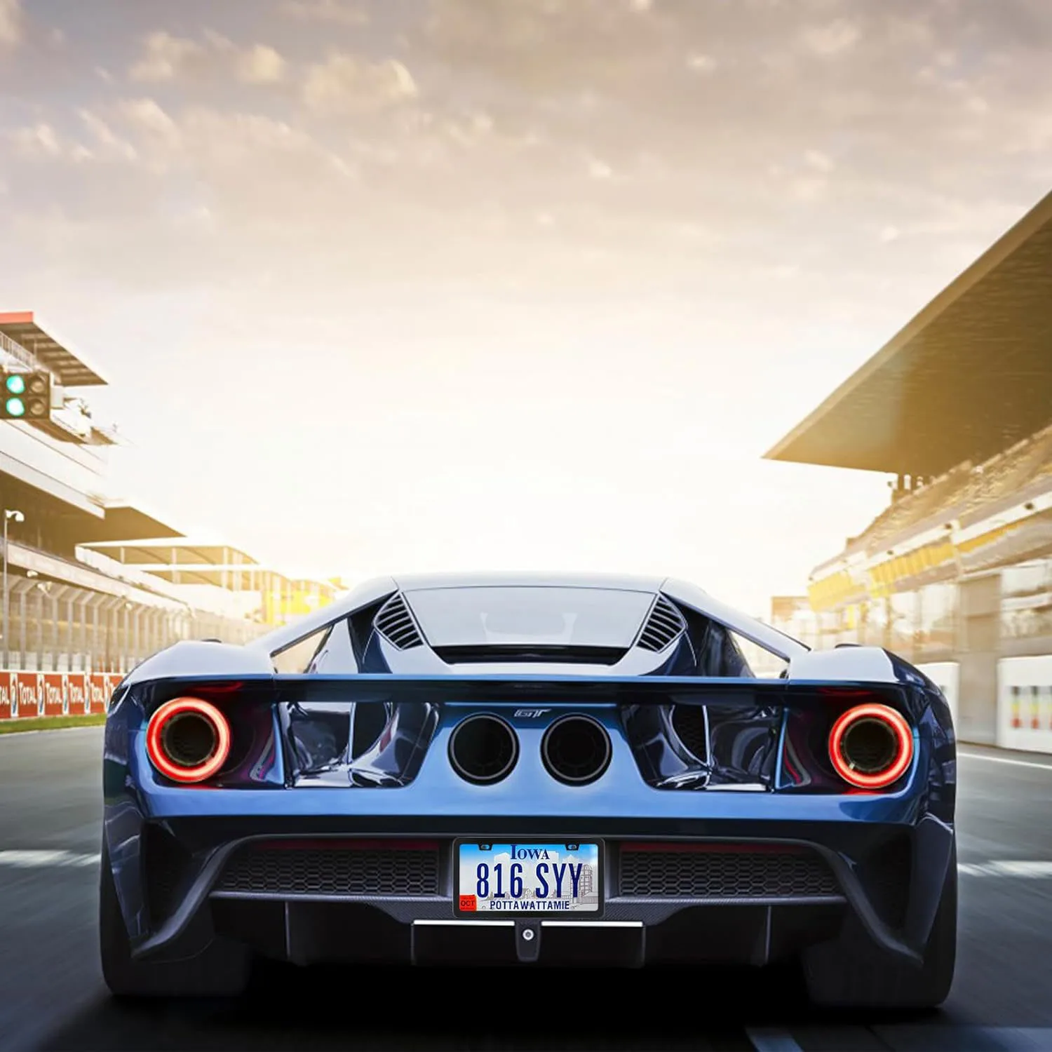 Black Matte License Plate Frames,Aluminum License Plate Holders Fits All Standard US Plates