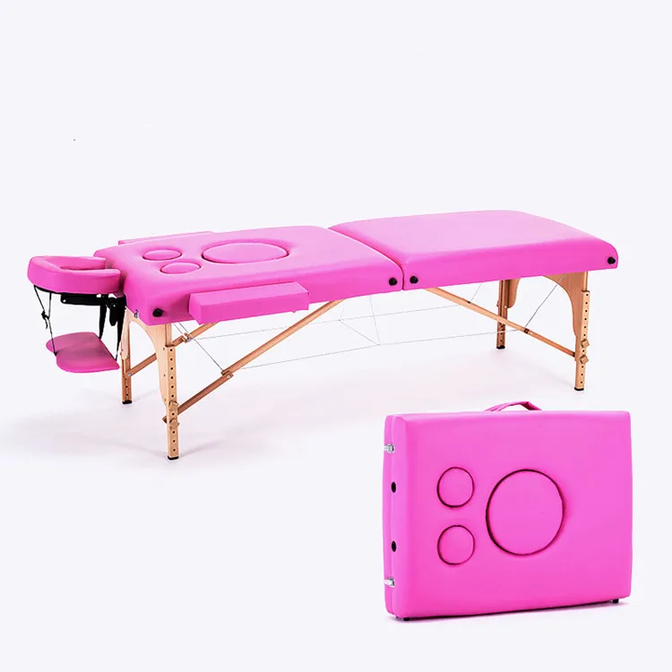 2 section wooden prolactin pregnancy portable massage table