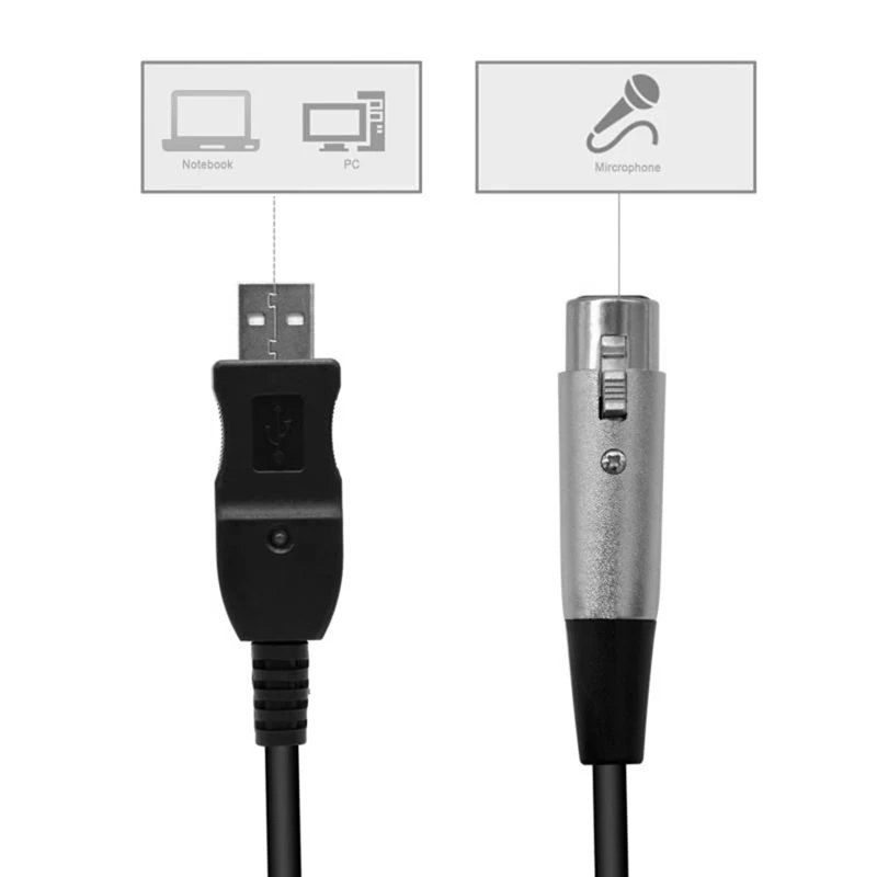 2019 Горячая продажа USB мужчина к XLR Женский микрофон USB MIC Link Кабель