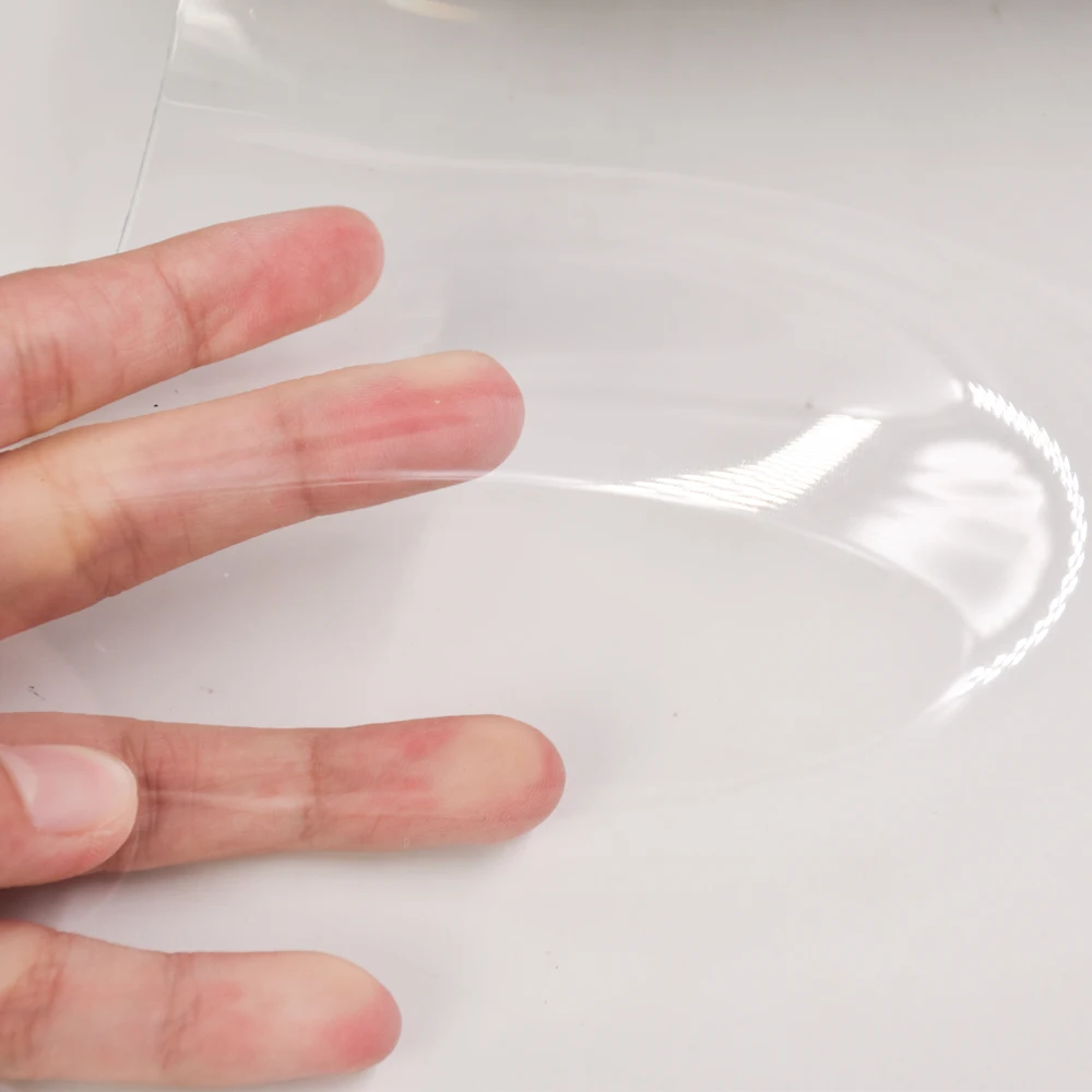 PVC fabric transparent Film TPU Leather for Sandals bag shoes Rain boots Shower curtain